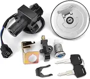 Ignition Switch for XRV750 1993-2000 Motorcycle Ignition Switch Seat Lock Keys Fuel Gas Tank Cap 1 Set for XRV 750 35100-MY1-007 Motorcycle Ignition Switch Lock