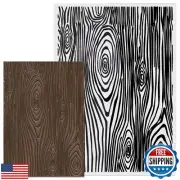 Glodecart Tree Annual Ring Background Embossing Folder, Plastic Textured Impr
