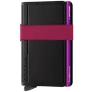 Secrid Bandwallet Compact RFID Wallet - Black / Fuchsia (Sheltersuit Foundation Limited Edition)