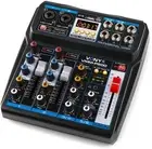 Vonyx VMM-P500 4-Channel Mixer – USB Audio Interface, MP3, Bluetooth, FX