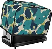 Leopard Print 2 Slice Toaster Cover Fingerprint Bread Maker Protectors,Kitchen Small Appliance Dust Cover