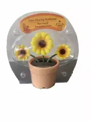 Solar Dancing Sunflower Flower Pot Yellow Gift BOBBLE HEAD