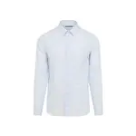 [Canali] Canali-Light Blue Cotton Format Shirt-Uomo 40 COLLAR