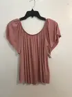 BP Women’s Mauve Off The Shoulder Top Blouse Short Sleeve Size Small NWT