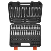 Bit Socket Set 107-Piece SAE and Metric Hex/Torx/E-Torx/Tamper-Proof/Extra Long