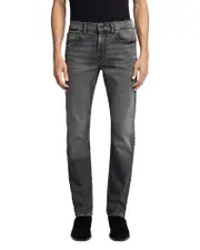 7 For All Mankind The Straight Fit Jeans in Half Step Blue 33x33.5
