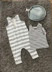 Bonds outfit sets Hat xs & Chesty Boys or girls Singlet &body suit Size 00/ 3-6m