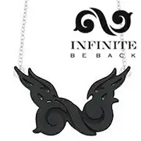 在飛比找樂天市場購物網優惠-INFINITE BE BACK 同款永恆之翼項鏈 韓國進口