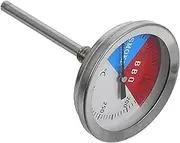 Abaodam Stainless Steel Grill Thermometer for Outdoor Cooking Oven Thermometer Easy to Read Display Durable Portable BBQ Temperature Gauge for Accurate Meat Grilling