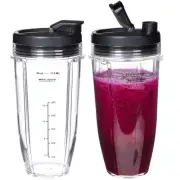 Replacement 24oz Blender Cup For Ninja BN401 BN751 BN801 BN800 BL450 BL456 BL...