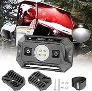 UTV Dome Light, Rfroad lighting 12v Universal Roll Bar Mount Led Light UTV Interior Dome Light Utility Roll Cage Dome Light Map Light For UTV ATV Polaris RZR Can-Am Truck Golf Cart SXS Cab - White/Red