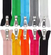 10PCS 45CM Separating Nylon Coil Zippers Bulk #5 Jacket Zippers for Jackets Coat