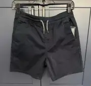 Volcom Big Youth Frickin Elastic Black Shorts - Youth Large (12 yrs)