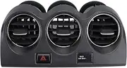 Car Center Dash AC Vent Outlet Assembly for Altima Fourth Generation 2007-2012, Emergency Switch, Efficient Air Circulation Design, OEM: E771 5111E100, Replacement Part E771