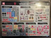 2016 Hasbro Transformer Titan Return STICKERS Soundwave+Alpha Trion+Astrotrain++
