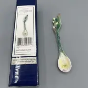 Franz Porcelain Sculpted 5.5" Spoon Spring Freesia Flower FZ00481 New In Box