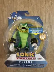 Sonic The Hedgehog Vector with Super Ring • Articulated by Jakks