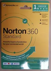 NORTON 360 STANDARD 1 DEVICE 1 YEAR PROTECTION WIN IOS MAC ANDROID