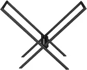 Log Baskets Firewood Rack Indoor ，X-Shaped Firewood Log Holder OutdoorHeavy Duty Log Stacker Stand Storage Carrier Firewood Basket