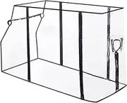 Wagon Canopy, Wagon Rain Cover, Collapsible Waterproof PVC Cover, Windproof Canopy Attachment for Stroller/Trolley/Cart, Camping Picnic Garden
