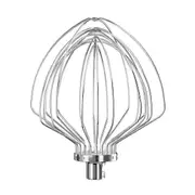 KN211WW Stainless Steel 11-Wire Whip Attachment for Bowl Lift Mixer 7QT Bowl Replacement Egg Beater Silver