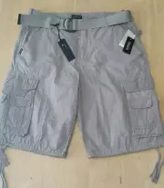 Nwt Buffalo By David Bitton Sz.30 Cargo Shorts, Horacio Color Smoke /Grey $69.00