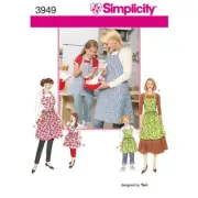 NEW Simplicity 3949 Child & Parent's Aprons Pattern By Spotlight