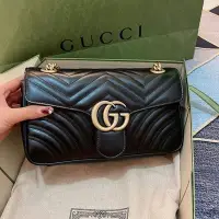 在飛比找Yahoo!奇摩拍賣優惠-Gucci 古馳 Marmont GG small 26 超