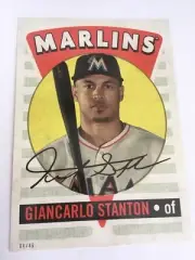 2017 Topps Archives 2016 Retro Original 5x7 Giancarlo Stanton Marlins 9 04/49