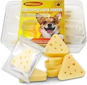 GMStahlei Dog Cheese Treats With Probiotics - Bite Size - Human Grade Pet Treats - Healthy Treats - Boosts Immunity and Improves Coat - Non Freeze Dried Cheese and Individual Packaging - 4.2 oz / 120g