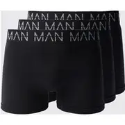 Mens Black Man Active Seamless Boxer 3 Pack