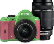PENTAX Digital SLR Camera K-r W Zoom Kit Green/Pink 050 K-rWZK GR/PK050