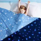 Elegear Kids Cooling Blanket for Hot Sleeper Glow in The Dark Q-Max 0.5 Arc-C...