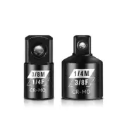 2PCS Socket Adapter and Reducer Set, 3/8" to 1/4" & 1/4" to 3/8" Impact Socke...
