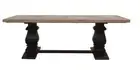 JADA SOLID FRENCH PROVINCIAL MANGO TIMBER COFFEE TABLE OAK/BLACK
