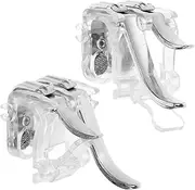 Housoutil 1 Pair Mobile Game Controller Trigger Controller Trigger for Phone Games Game Supply Mobile Controller Trigger Gaming Grip Gamepad Game Trigger Phone Trigger ABS Silver