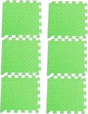 Abaodam 6Pcs Thick Eva Leaf Grain Interlocking Floor Mats Play Mat Cushion for Durable Splicing Rug for Living Bedroom Safe and Green