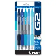 Pilot G2 Boost 20706 Assorted Blues, 0.7mm Fine, The Colors of Productivity