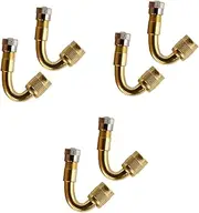 3sets Valve Extender for Car Bike 45 Degree Extension Adapter Metal Cap Easy to Install 2pcs*3