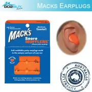 6x Mack's Snore Mufflers Silicone Moldable Earplugs Snore Swim Study Ear Plugs