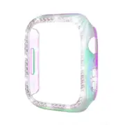 Nevenka Shiny Apple Watch Case Single Row Diamond for iWatch 8 7-Colorful
