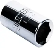Sidchrome SIDSCMT12423 6 Point 1/4-Inch Deep Drive Socket, 1/2-Inch Size