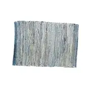 Denim Rag Blue Rectangle Thick Placemats Set of Rectangular Placemat Set of 6