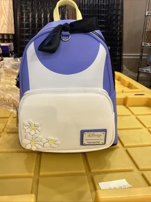 Loungefly Alice In Wonderland Dress & Dinah Mini Backpack & Wristlet