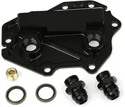 Car Radiator Car Engine Oil Cooler Modification Radiator For BMW G Series B48TU 2.0T Oil Cooling Sandwich Plate Adapter BB-OCA-115 Radiator Fin Comb Kit(AN10 Fitting)