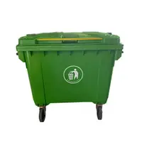 在飛比找樂天市場購物網優惠-四輪垃圾子車（660公升）（綠色）GB-660 回收桶 垃圾