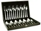 Cutlery Gift Set w/ Box Deluxe Stainless Dinner Salad Fork Ice Tea Spoon 24 Pcs