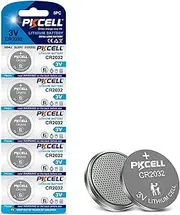 5 Pcs CR2032 Coin Button Cell 3V Lithium Batteries Retail Pack Compliant with Coin Battery Safety Standards 2020
