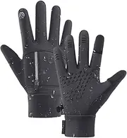 [Generic] Winter Gloves Women - Windproof Mittens - Thermal Lined Gloves Waterproof Winter Typing Touchscreen Sports Soccer Gloves for Cold Weather