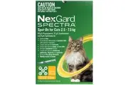 Nexgard Spectra Spot On Flea, Tick & Worming Treatment for Cats 2.5-7.5kg 6 Pack